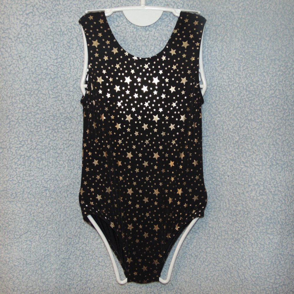 Qoozz Black Gold Stars Leotard 150